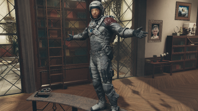 Starfield player wearing Mark I Spacesuit
