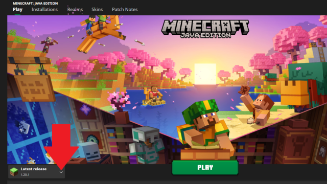 The Minecraft Java loading screen. 