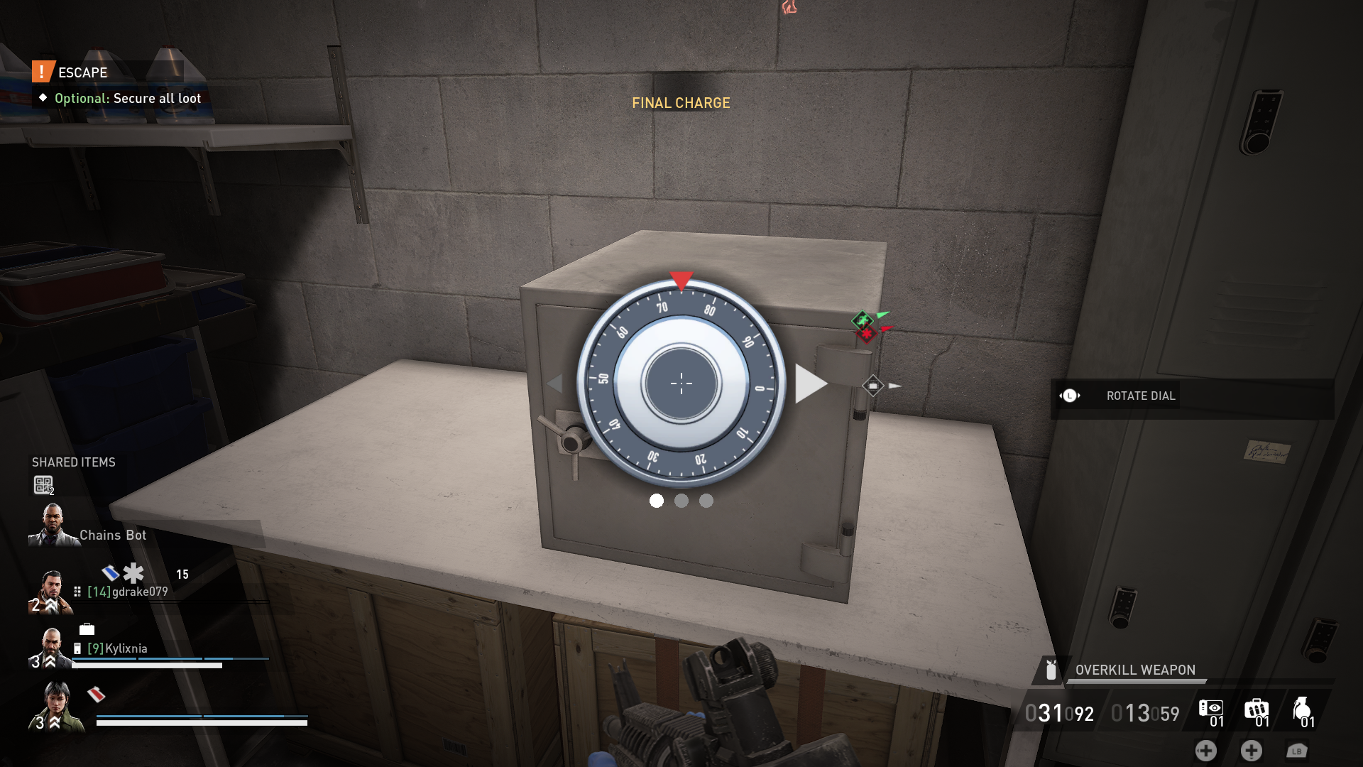 displays the safe in the basement during Dirty Ice (Payday 3)