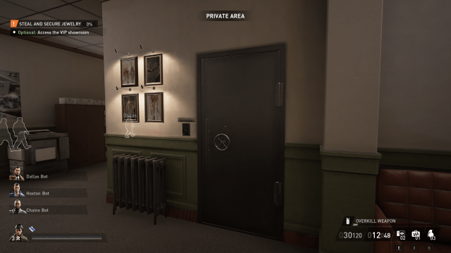 displays the vault door in Dirty Ice (Payday 3)