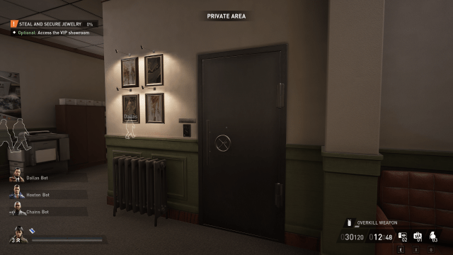 displays the vault door during Dirty Ice (Payday 3)