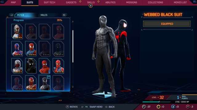 Spider-Man 3 black suit in Spider-man 2