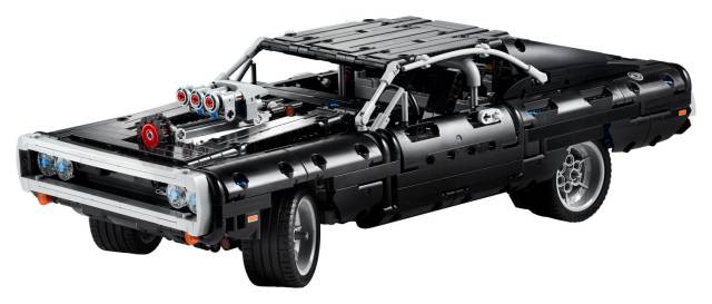 The Lego Technic Dom's Dodge Charger from the Fast and Furious franchise.