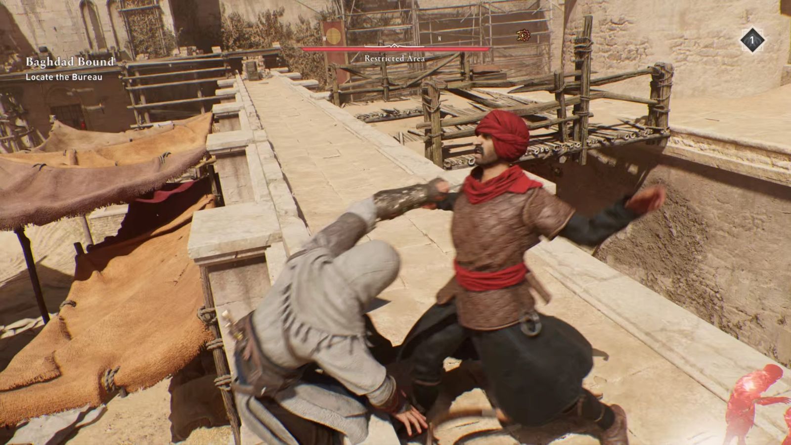 Basim assassinating a guard