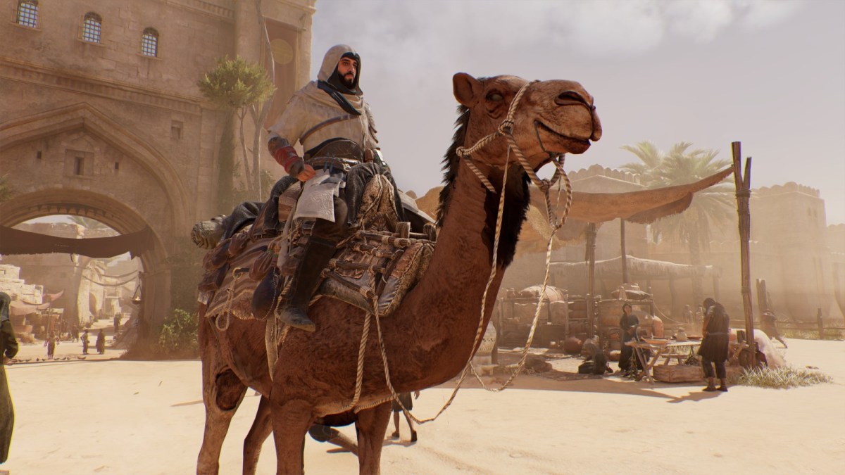 Basim on a camel