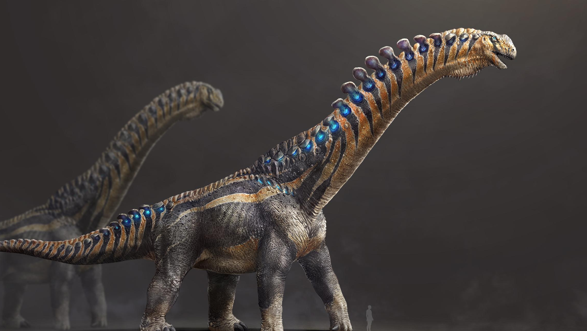 Concept art for the Dreadnoughtus, a new creature in Ark: Survival Ascended.
