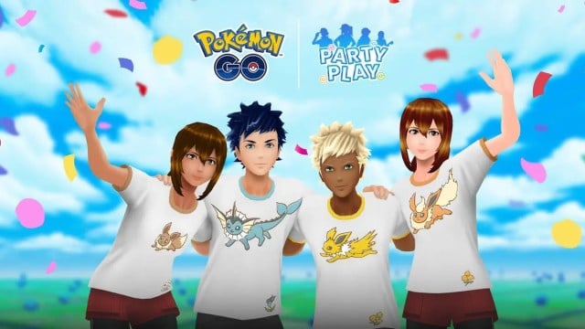 Four characters in Pokemon Go