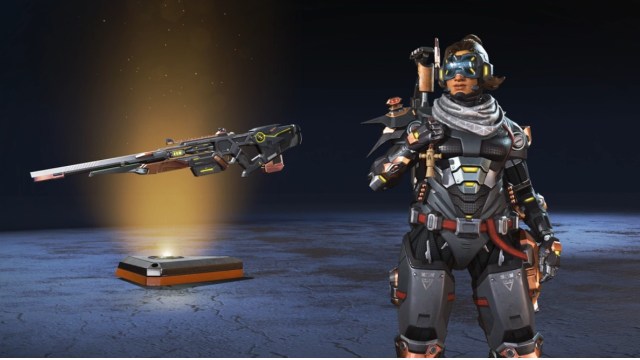 Vantage's Advanced Tracking skin and the Sentinel's Outreacher 04 skin from the Doppelgangers Event