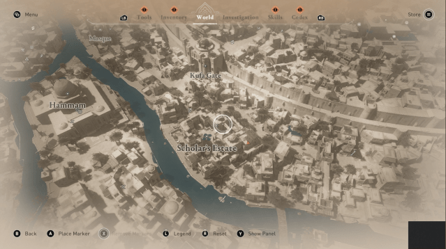 Screenshot of the Scholar's Estate in Assassin's Creed Mirage. 