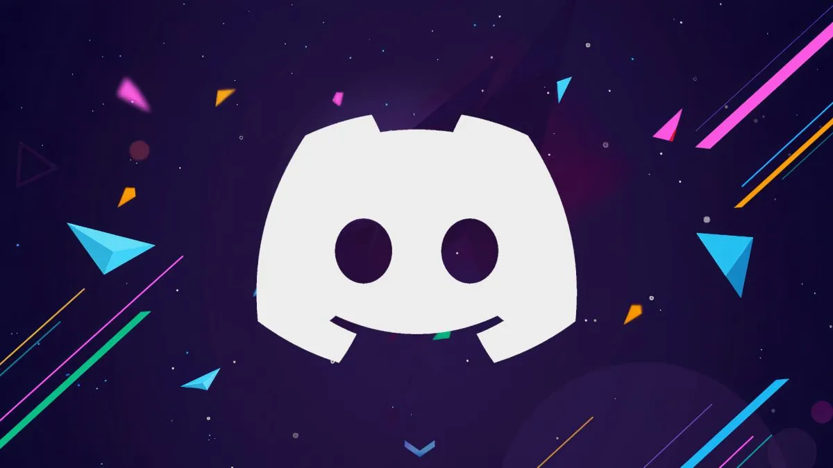 The Discord Icon, in front of one of its new Nitro backgrounds