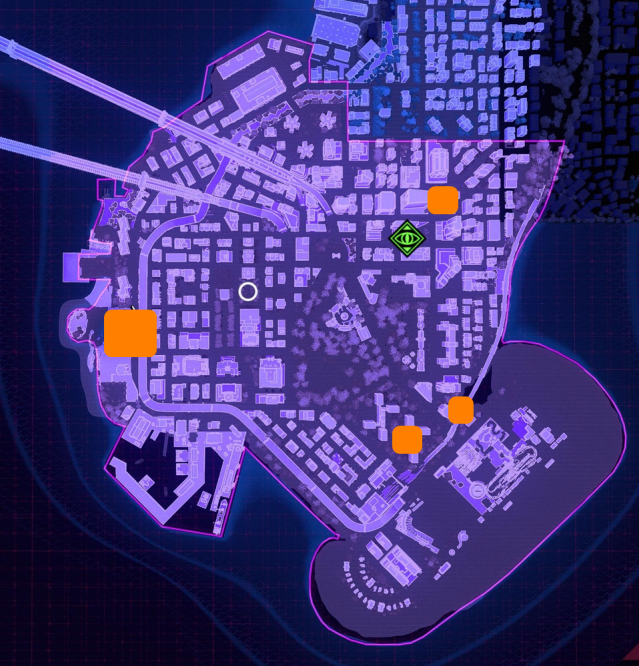 Locations of Spider-Bots in Downtown Brooklyn.