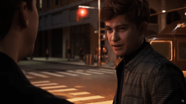 Harry Osborn talking with Peter in Spider-Man 2.