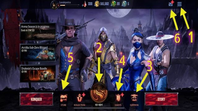 How to get more free rewards in Mortal Kombat: Onslaught