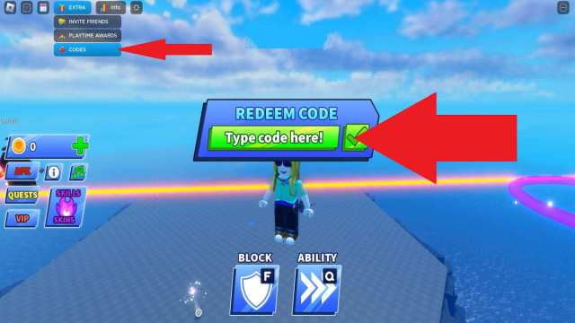 How to redeem codes in Blade Ball on Roblox