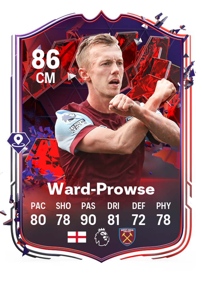 Image of Ward-Prowse's Trailblazers' card in EA FC 24 Ultimate Team.