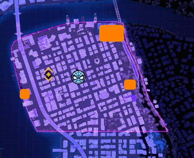 Locations of Spider-Bots in Little Odessa.