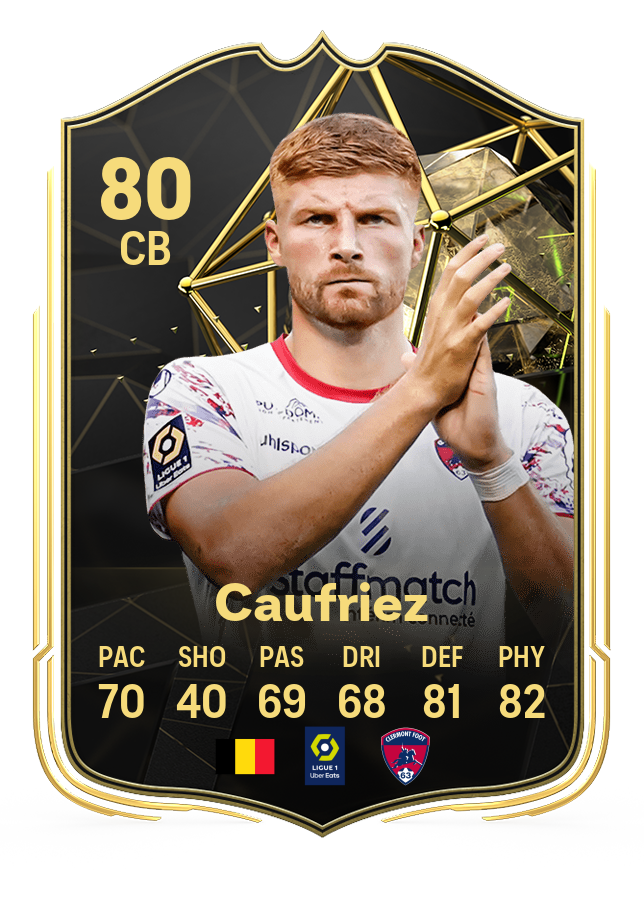 Maximiliano Caufriez's card in EA FC 24's TOTW 6.