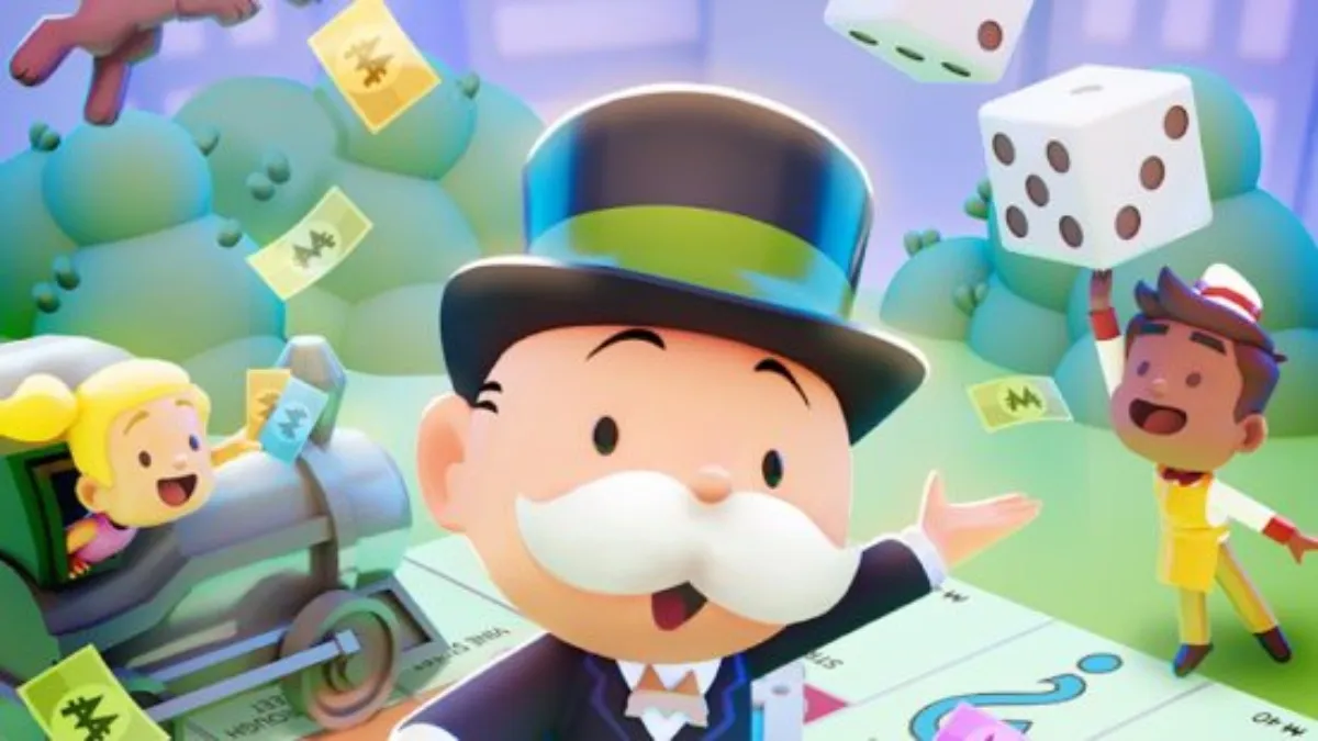 Monopoly GO loading screen featuring Mr. Monopoly