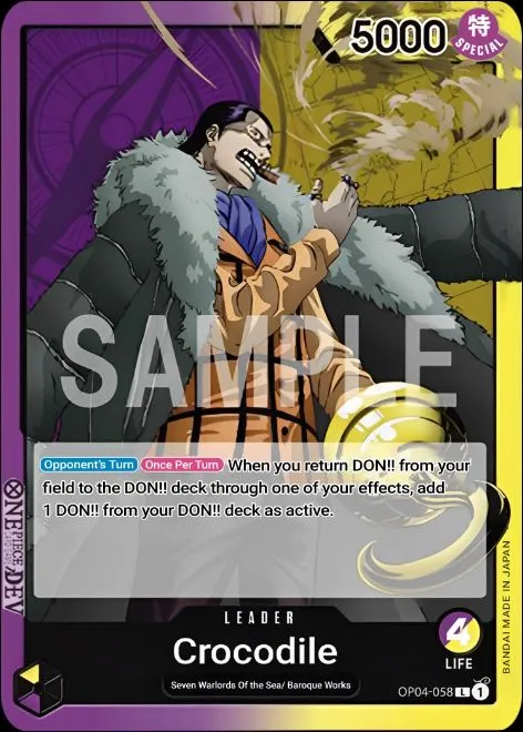 Это все карты лидеров в One Piece Card Game.