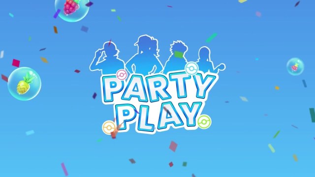 Party Play in Pokémon Go banner.