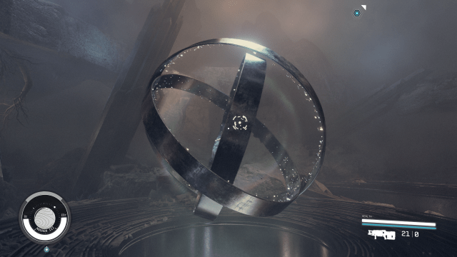 Image of an Artifact trapped with several spinning rings.