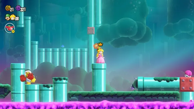 Swamp Pipe Crawl: All Wonder Seeds and Purple Coins locations in Mario ...