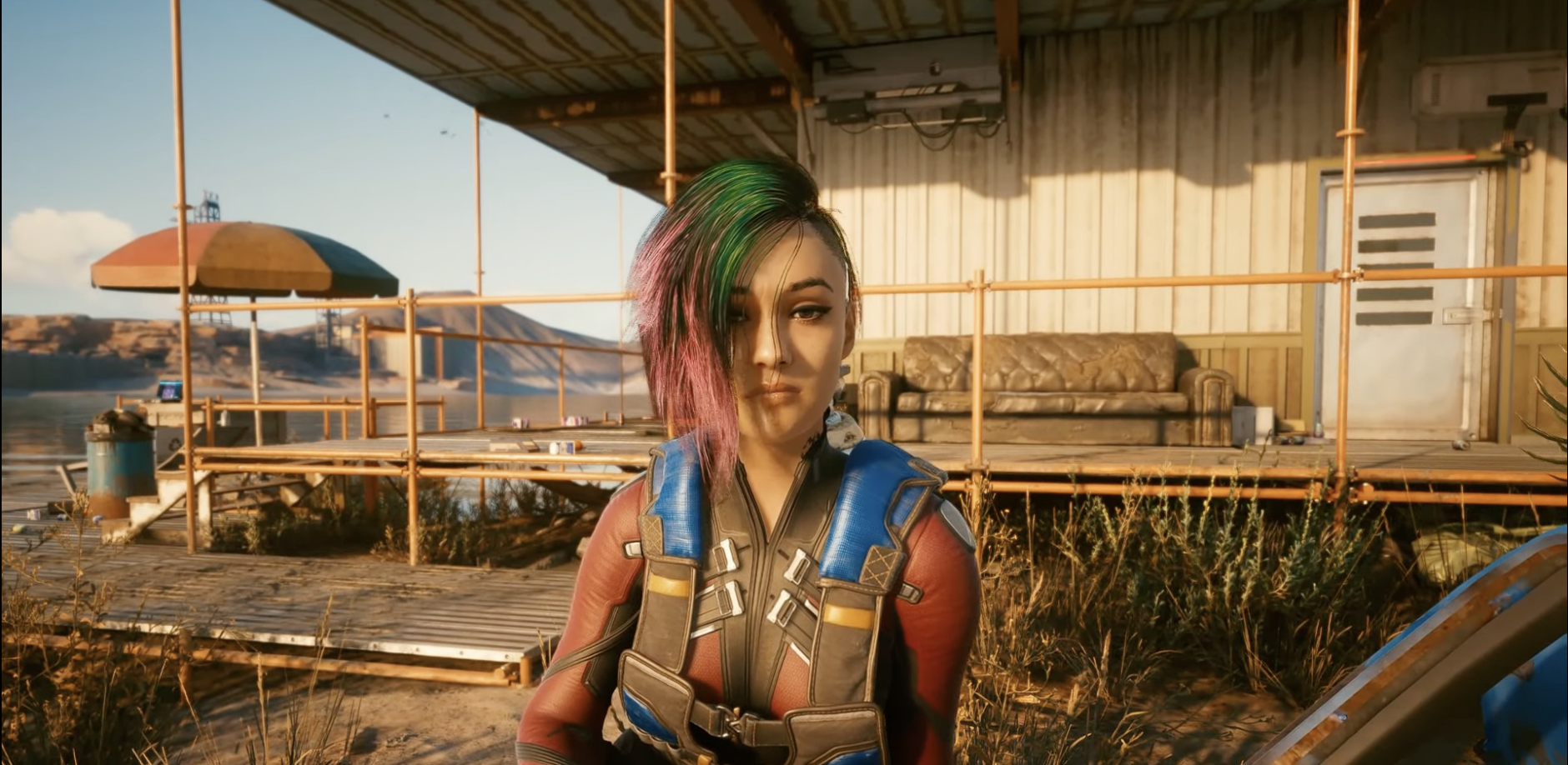 Judy Alvarez from the Pyramid Song mission in Cyberpunk 2077. 