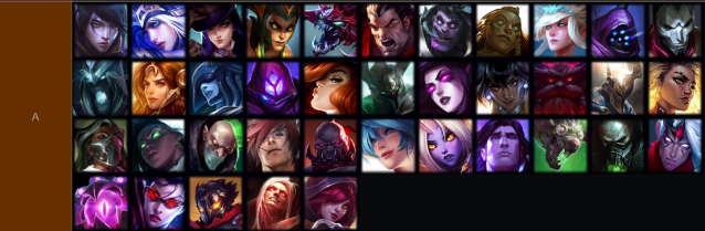 A Tier Champions in Nexus Blitz, with names like Darius, Caitlyn, and Jax featured in the image in tier list form.