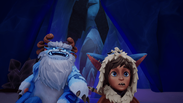 Nunu and Willump look at something new in Song of Nunu: A League of Legends Story