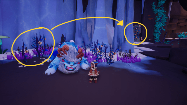 Willump and Nunu exploring the Freljord in Song of Nunu and finding one of the murals 