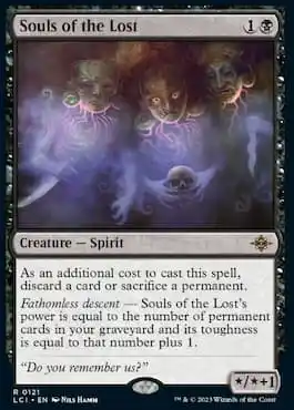 Image of three souls holding a skull