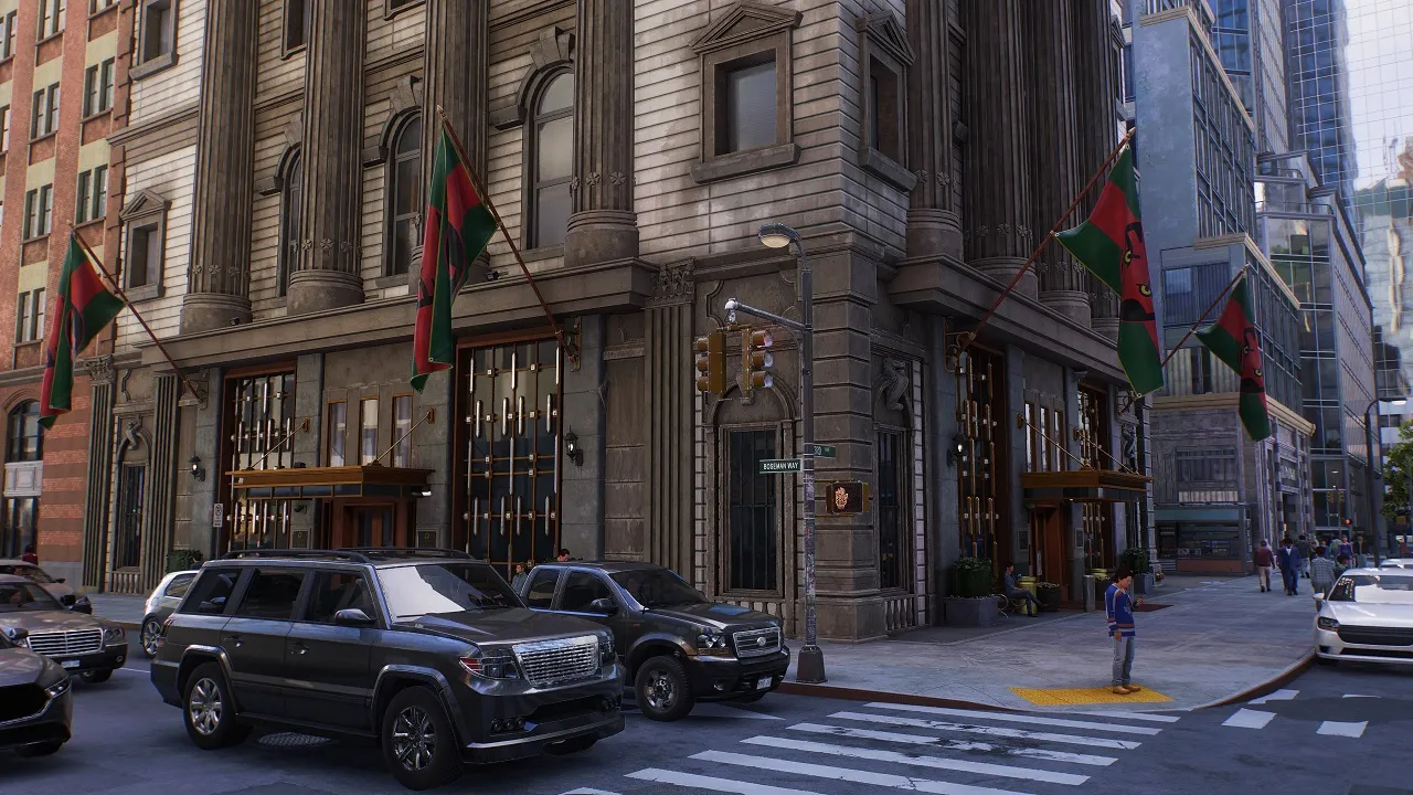 There is an image of the Wakanda Embassy in New York City.