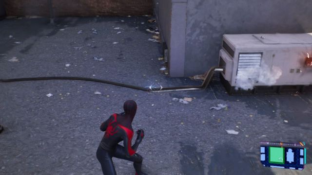 Spider-Man and a generator