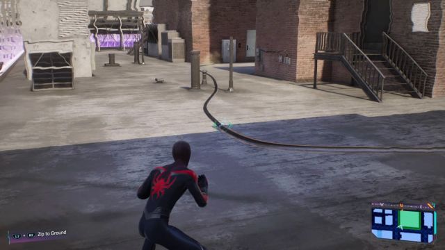 Spider-Man and a broken cable