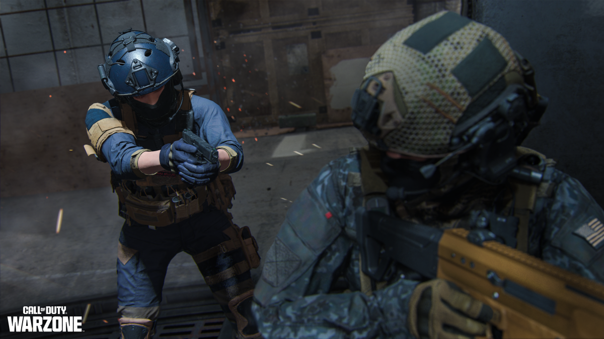 A screenshot of Warzone operators battling in Urzikstan's new gulag.