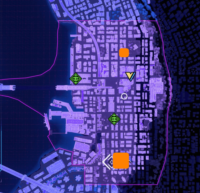 Locations of Spider-Bots in Willamsburg.