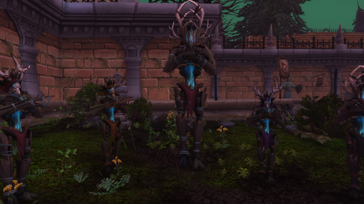 Five Wicker Men NPCs you need to talk to to enable hard mode in the Headless Horseman instance.