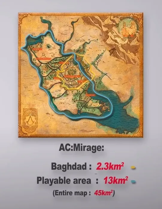 Assassin S Creed Mirage Map Size Baghdad And Other Ac Cities Compared