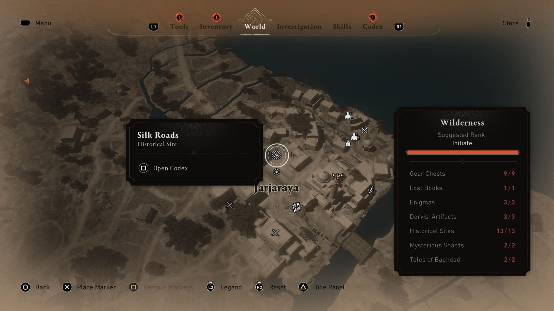 All Wilderness Historical Site locations in Assassin's Creed Mirage