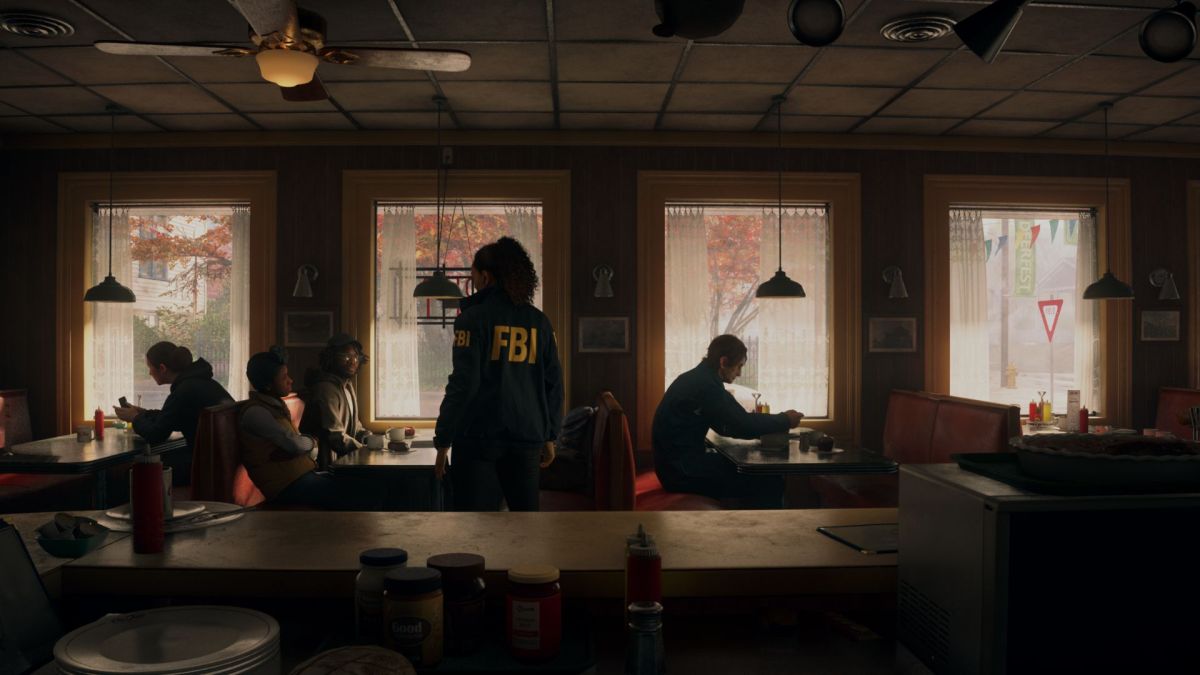 saga in a restaurant in alan wake 2