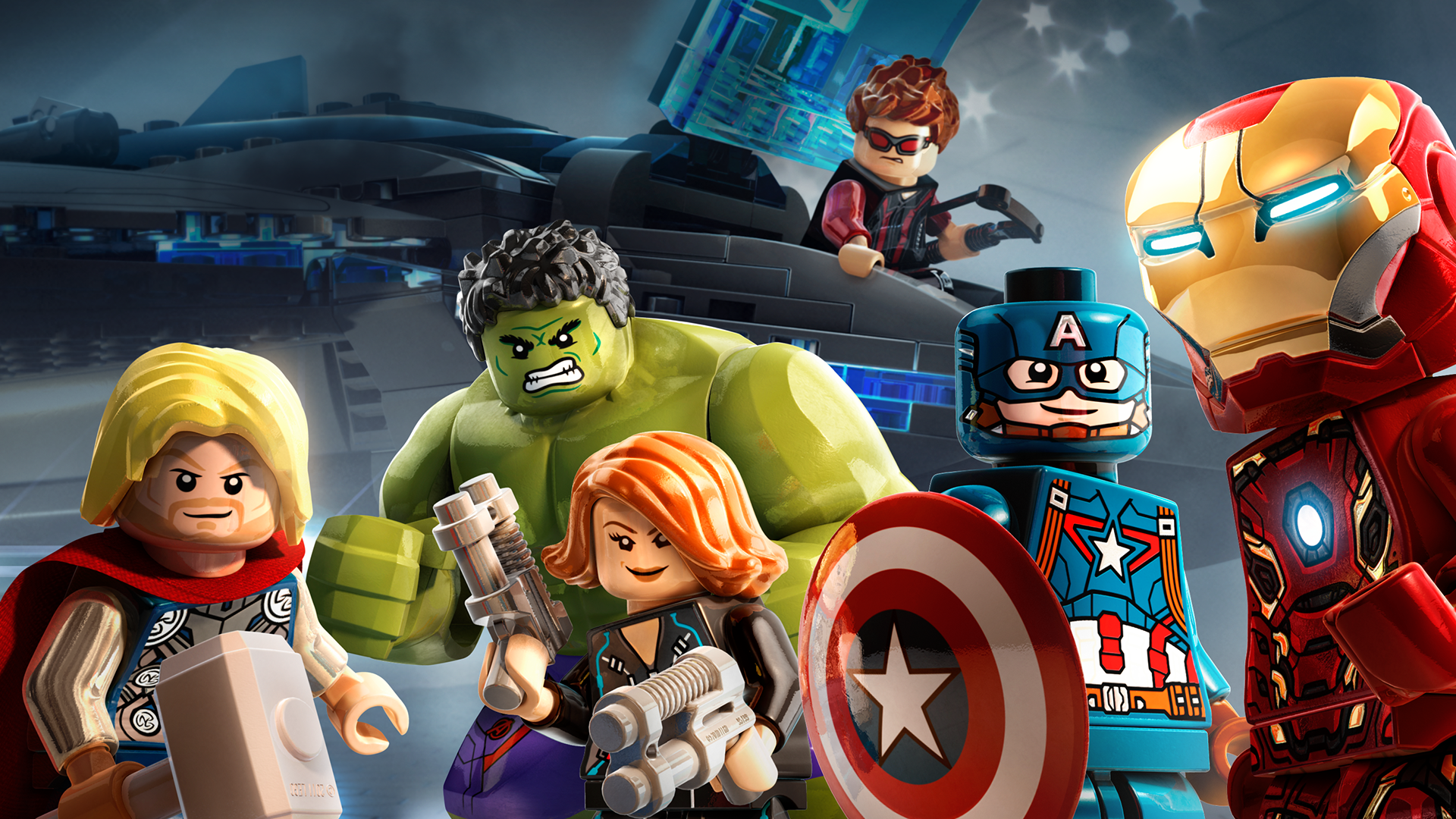 A promotional image for LEGO Marvel