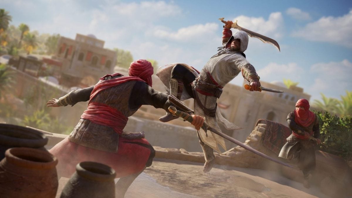 basim attacking enemies in assassin's creed mirage