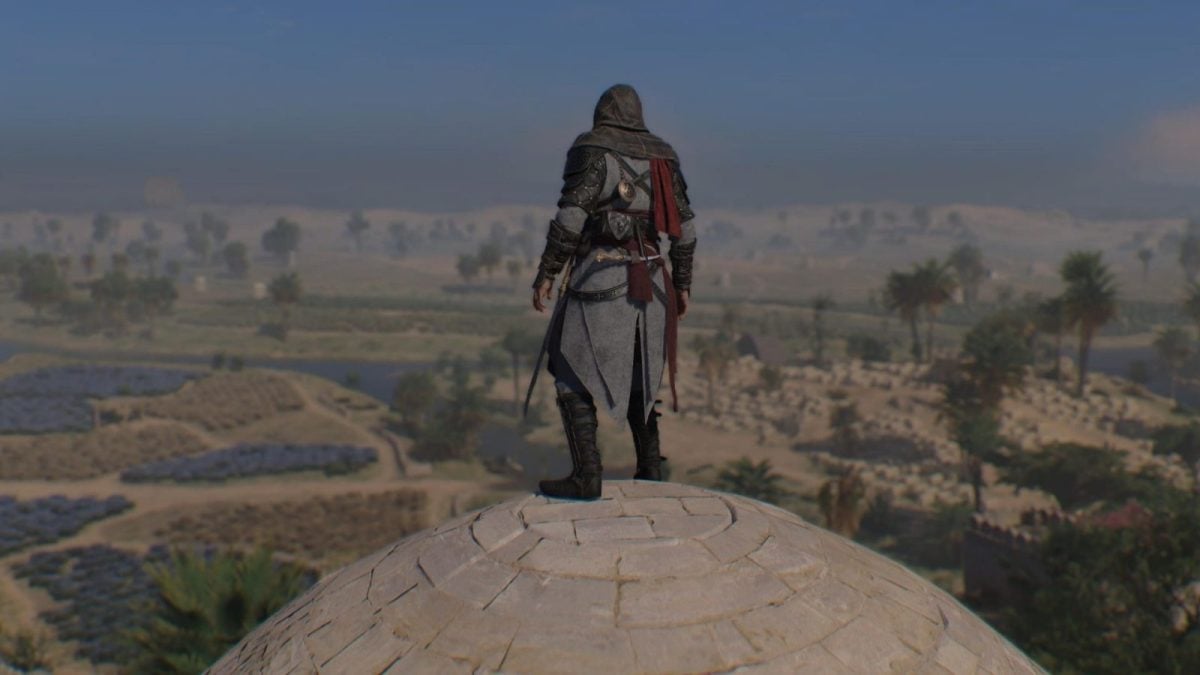 Basim overlooking Wilderness in Assassin's Creed Mirage