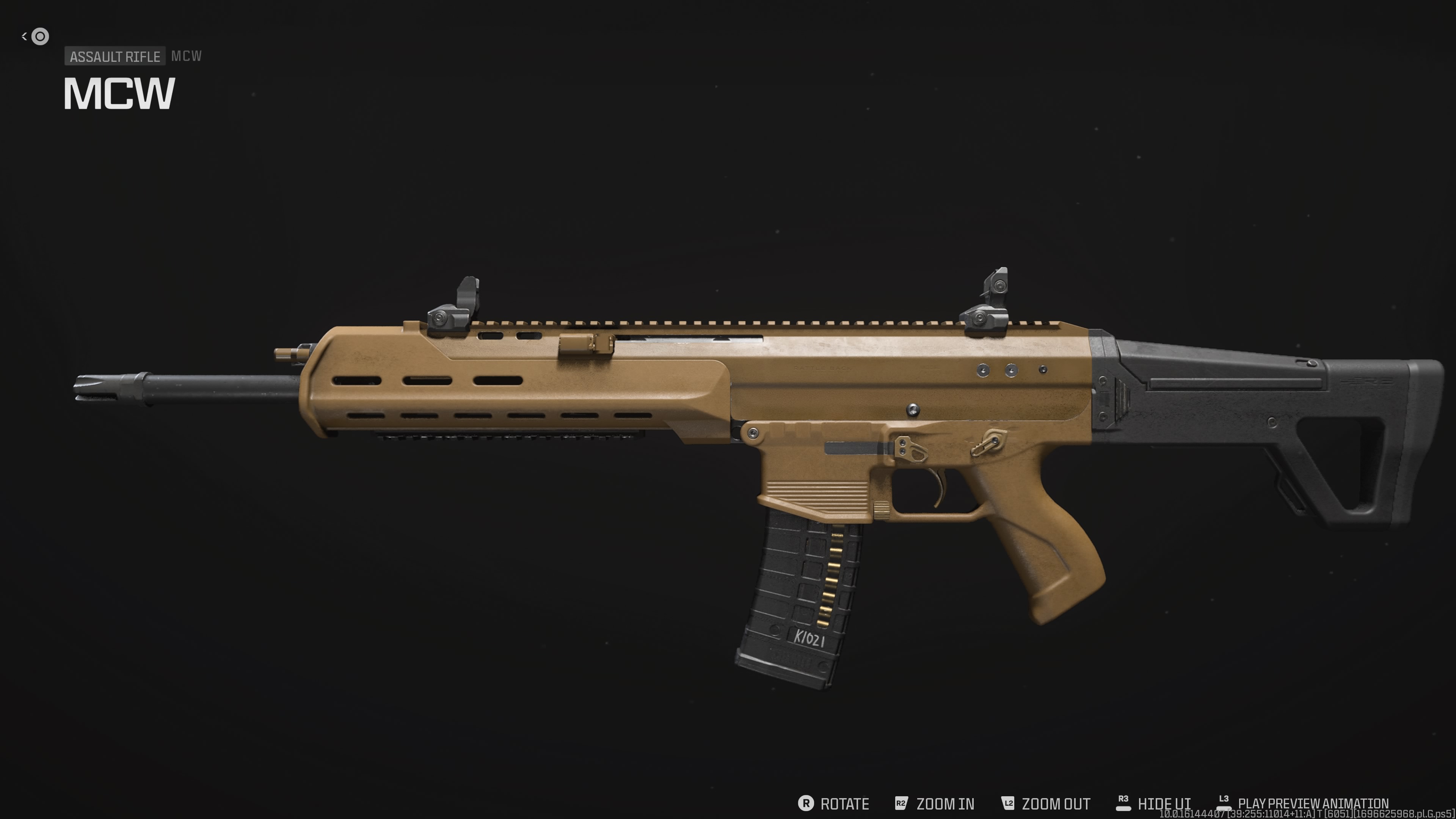 An image of the MCW assault rifle in Modern Warfare 3.