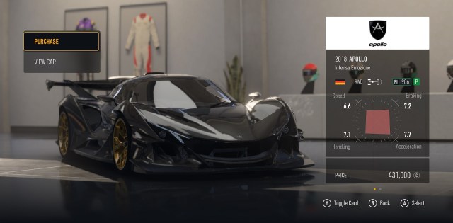2018 Apollo Intensa Emozionein Forza Motorsport