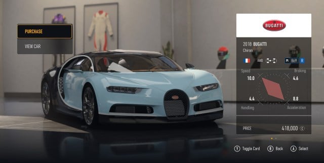 Bugatti Chiron in Forza Motorsport