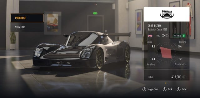 2015 Ultima Evolution Coupe 1020 in Forza Motorsport
