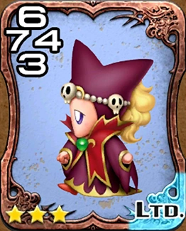Triple Triad card featuring a human character wearing a purple robe.
