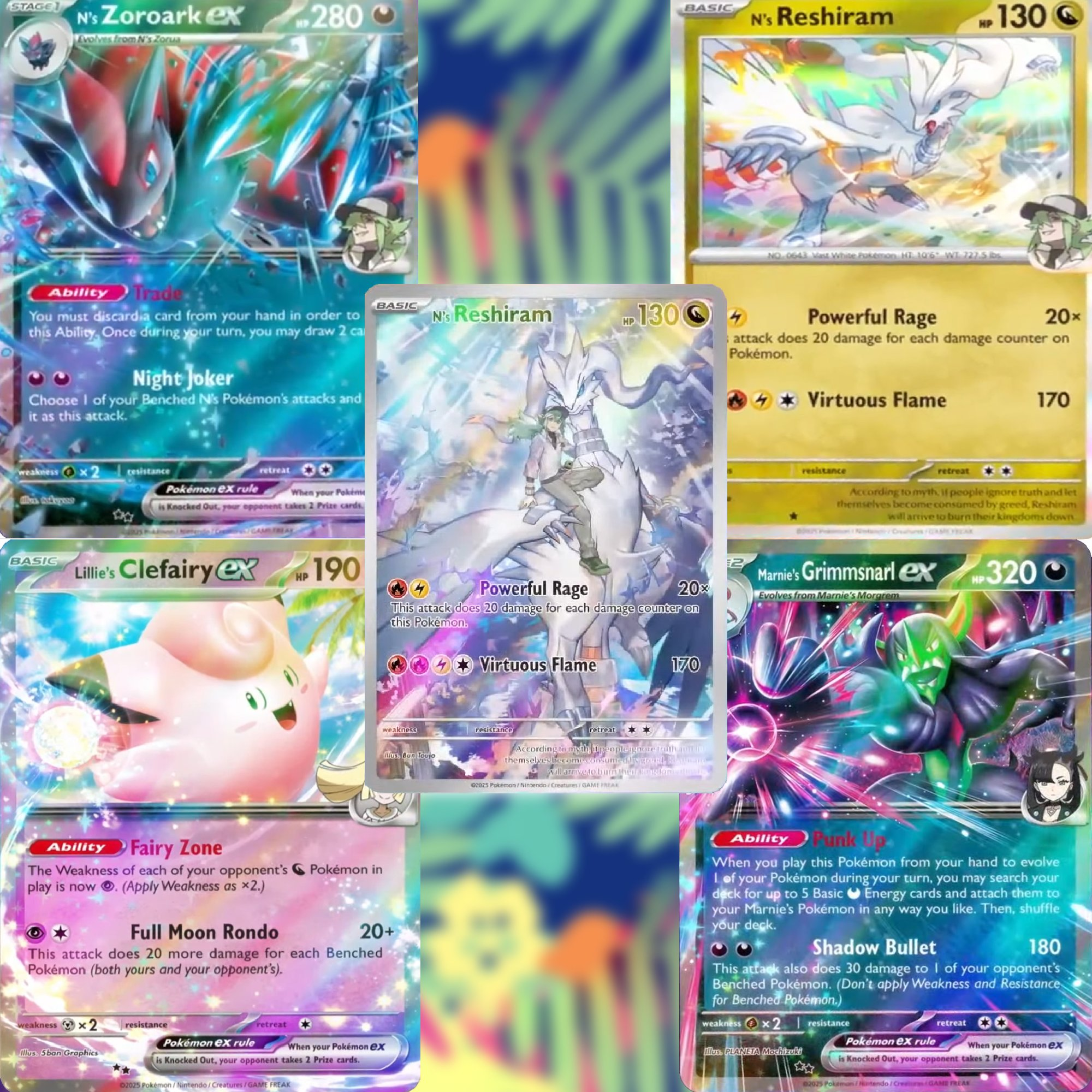 All different Pokémon TCG card rarities