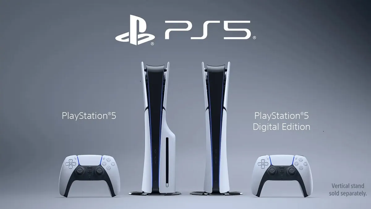 PS5 Slim, digital and disc editions